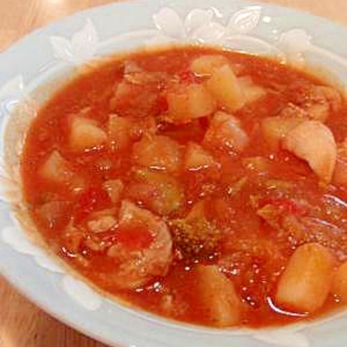 ご飯がすすむ!鶏もも肉のトマト煮